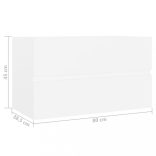 fehér szerelt fa mosdószekrény 80 x 38,5 x 45 cm