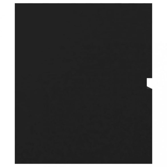 fekete szerelt fa mosdószekrény 90 x 38,5 x 45 cm