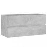 betonszürke szerelt fa mosdószekrény 90 x 38,5 x 45 cm
