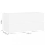 fehér szerelt fa mosdószekrény 100 x 38,5 x 45 cm