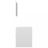 2 részes magasfényű fehér forgácslap fürdőszobai bútorszett