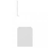 2 részes fehér szerelt fa fürdőszobai bútorszett