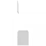 2 részes fehér szerelt fa fürdőszobai bútorszett