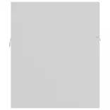 2 részes fehér szerelt fa fürdőszobai bútorszett