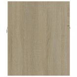 2 részes sonoma tölgy színű szerelt fa fürdőszobai bútorszett