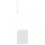 2 részes fehér szerelt fa fürdőszobai bútorszett