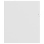 2 részes fehér szerelt fa fürdőszobai bútorszett