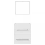 fehér tükrös fürdőszobaszekrény 41 x 38,5 x 48 cm