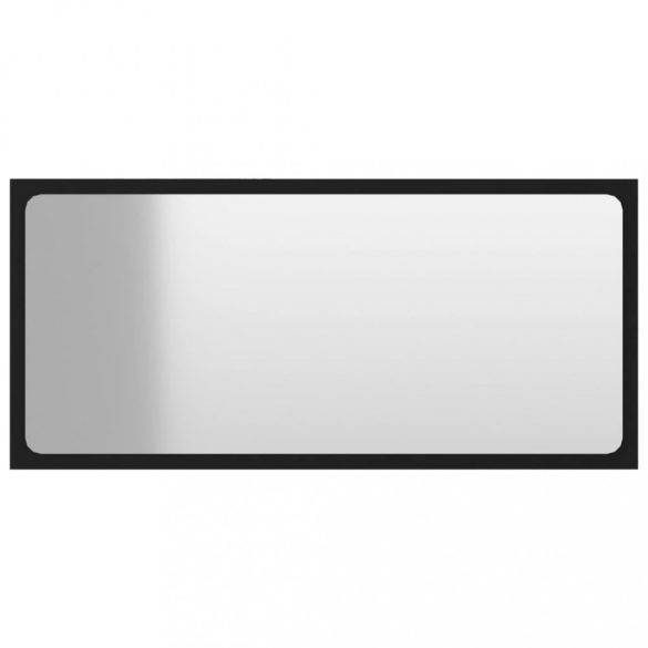 2 részes fekete szerelt fa fürdőszobai bútorszett