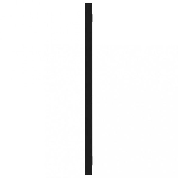 2 részes fekete szerelt fa fürdőszobai bútorszett