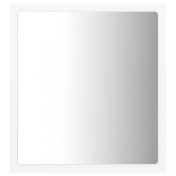 fehér akril LED-es fürdőszobai tükör 40 x 8,5 x 37 cm