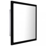 fekete akril LED-es fürdőszobai tükör 40 x 8,5 x 37 cm