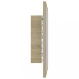 sonoma tölgy akril LED-es fürdőszobai tükör 40x8,5x37 cm