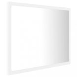 fehér akril LED-es fürdőszobai tükör 60 x 8,5 x 37 cm