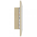 sonoma tölgy akril LED-es fürdőszobai tükör 60x8,5x37 cm