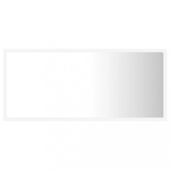fehér akril LED-es fürdőszobai tükör 90 x 8,5 x 37 cm