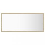 sonoma tölgy akril LED-es fürdőszobai tükör 90x8,5x37 cm