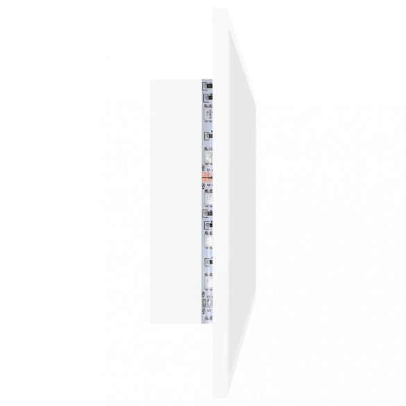 fehér akril LED-es fürdőszobai tükör 100x8,5x37 cm
