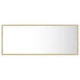 sonoma tölgy akril LED-es fürdőszobai tükör 100x8,5x37 cm