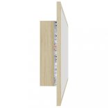 sonoma tölgy akril LED-es fürdőszobai tükör 100x8,5x37 cm