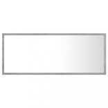 betonszürke akril LED-es fürdőszobatükör 100x8,5x37 cm