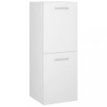 fehér szerelt fa fürdőszobaszekrény 30 x 30 x 80 cm