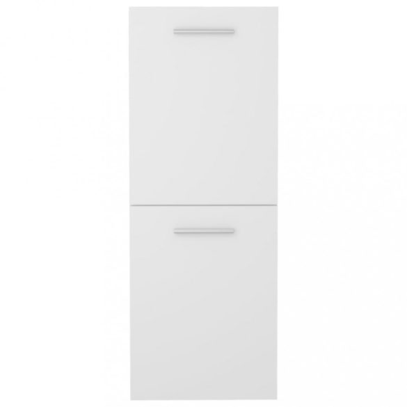 fehér szerelt fa fürdőszobaszekrény 30 x 30 x 80 cm