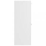 fehér szerelt fa fürdőszobaszekrény 30 x 30 x 80 cm