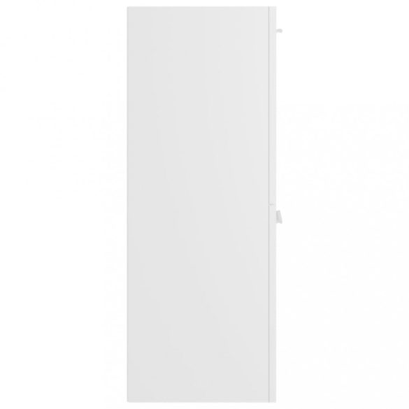 fehér szerelt fa fürdőszobaszekrény 30 x 30 x 80 cm