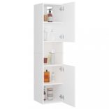 fehér szerelt fa fürdőszobaszekrény 30 x 30 x 130 cm