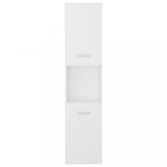 fehér szerelt fa fürdőszobaszekrény 30 x 30 x 130 cm