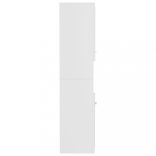 fehér szerelt fa fürdőszobaszekrény 30 x 30 x 130 cm