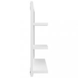 fehér szerelt fa fürdőszobai tükör 60 x 10,5 x 45 cm