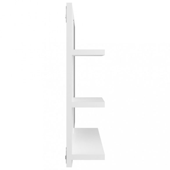 fehér szerelt fa fürdőszobai tükör 60 x 10,5 x 45 cm