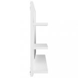 fehér szerelt fa fürdőszobai tükör 90 x 10,5 x 45 cm