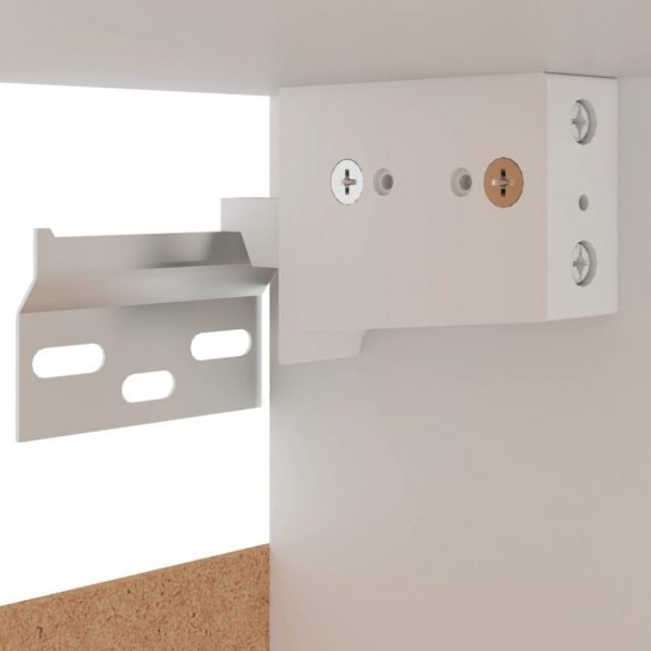 “Lyon” 2 db fekete szerelt fa függő szekrény 50 x 31 x 60 cm