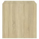 sonoma tölgy színű szerelt fa fali szekrény 37 x 37 x 37 cm