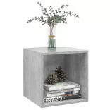 2 db betonszürke szerelt fa fali szekrény 37 x 37 x 37 cm