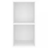 fehér szerelt fa falra szerelhető TV-szekrény 37 x 37 x 72 cm