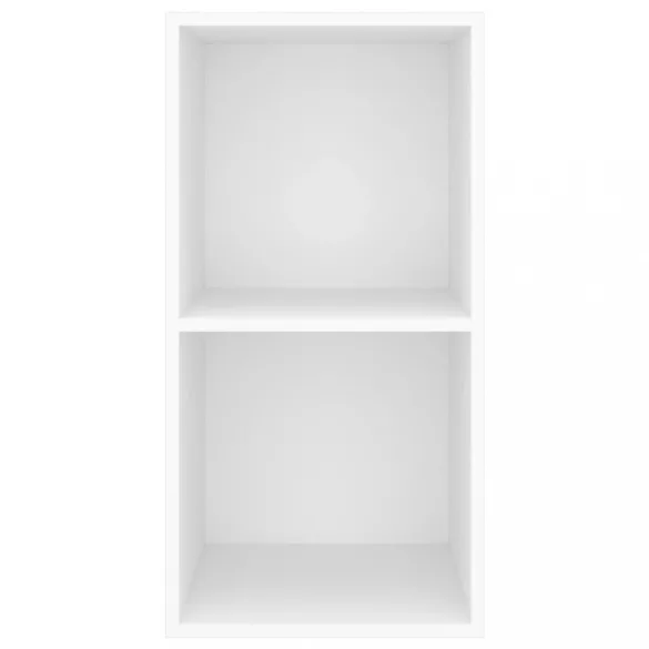 fehér szerelt fa falra szerelhető TV-szekrény 37 x 37 x 72 cm