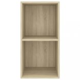 sonoma tölgy színű szerelt fa fali TV-szekrény 37 x 37 x 72 cm