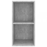 betonszürke szerelt fa falra szerelhető TV-szekrény 37x37x72 cm