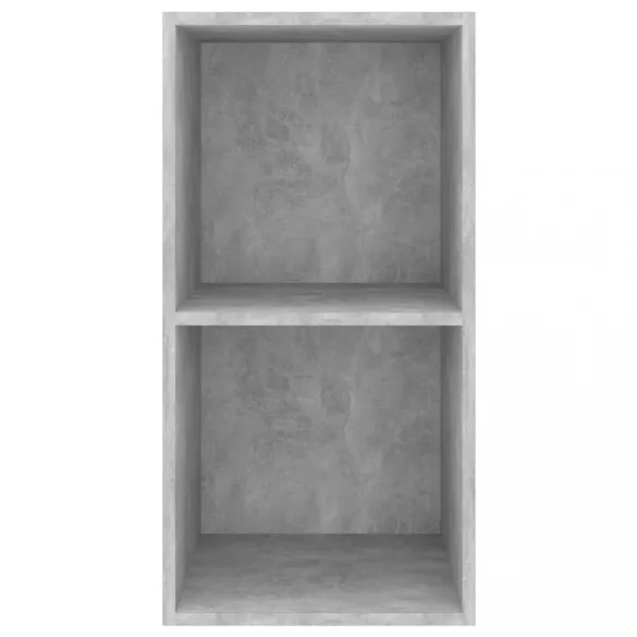 betonszürke szerelt fa falra szerelhető TV-szekrény 37x37x72 cm