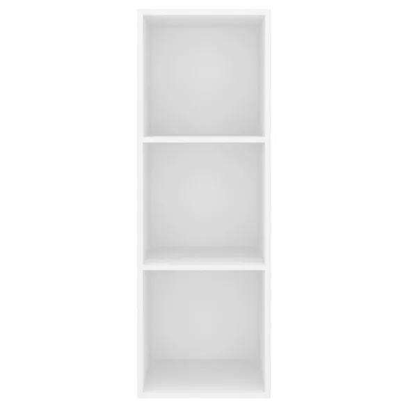 fehér szerelt fa falra szerelhető TV-szekrény 37 x 37 x 107 cm