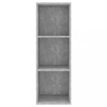 betonszürke szerelt fa falra szerelhető TV-szekrény 37x37x107cm