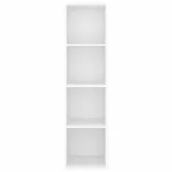 fehér szerelt fa falra szerelhető TV-szekrény 37x37x142,5 cm