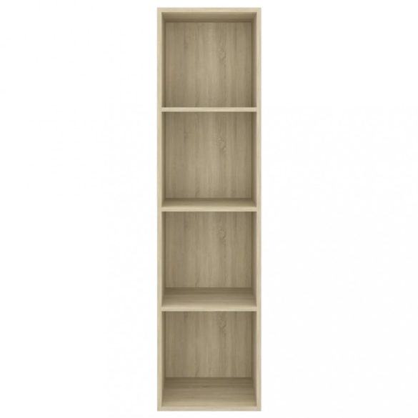 sonoma tölgy színű szerelt fa fali TV-szekrény 37x37x142,5 cm