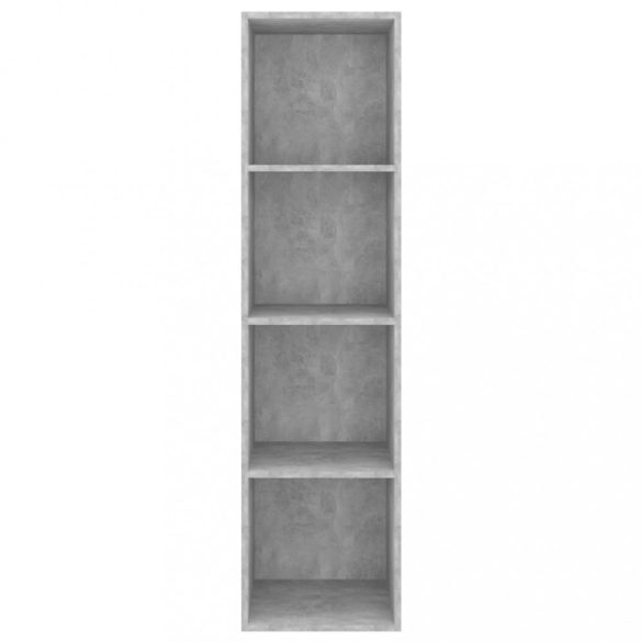 betonszürke szerelt fa fali TV-szekrény 37x37x142,5 cm