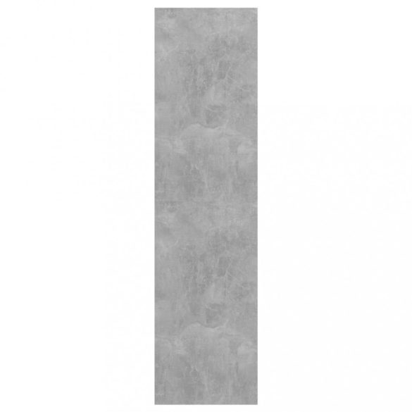 betonszürke szerelt fa fali TV-szekrény 37x37x142,5 cm