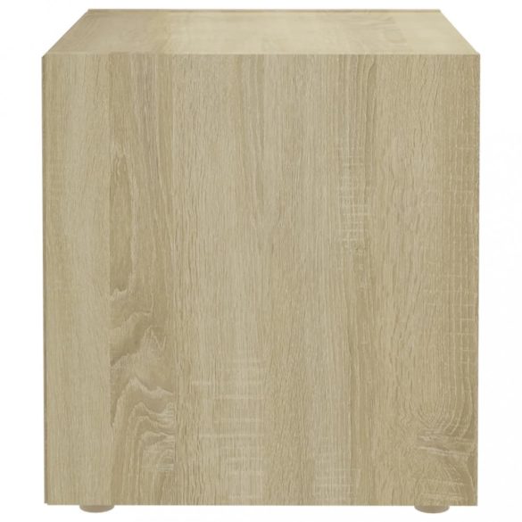 sonoma tölgy színű szerelt fa TV-szekrény 37 x 35 x 37 cm